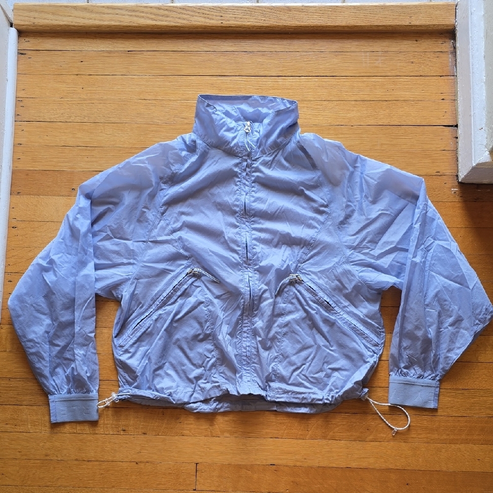 Varley, Diego Windbreaker, Nearly Sheer Nylon, Periwinkle Blue, EUC Women's XS